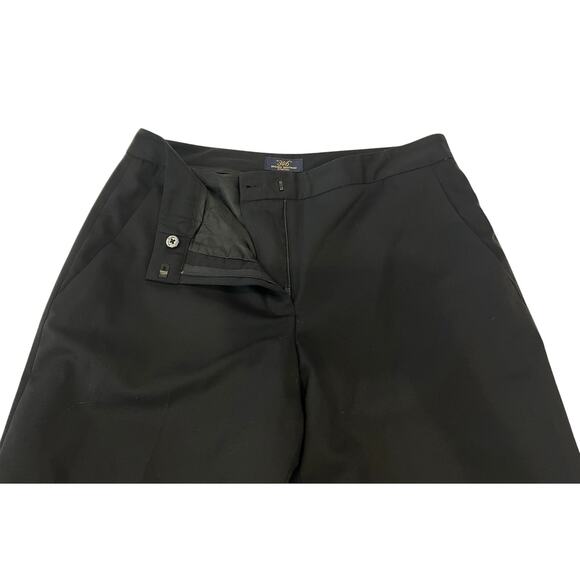 M3-1 BROOKS BROTHERS 346 Women's Wool Dress Pants Stretch Black Size 8 - Picture 3 of 10